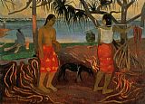 Beneath the Pandanus Tree by Paul Gauguin